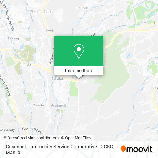Covenant Community Service Cooperative - CCSC map