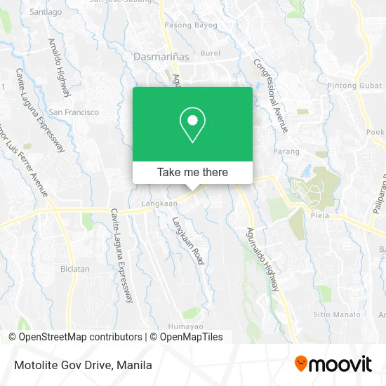 Motolite Gov Drive map