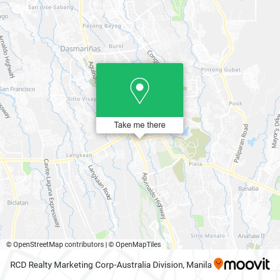 RCD Realty Marketing Corp-Australia Division map