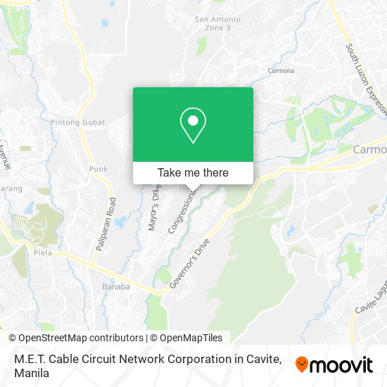 M.E.T. Cable Circuit Network Corporation in Cavite map