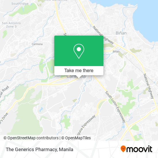 The Generics Pharmacy map