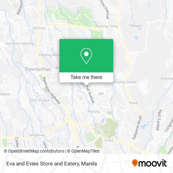 Eva and Evies Store and Eatery map