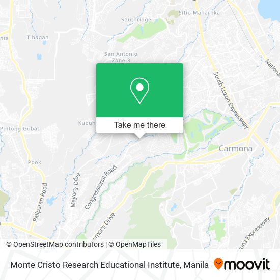 Monte Cristo Research Educational Institute map