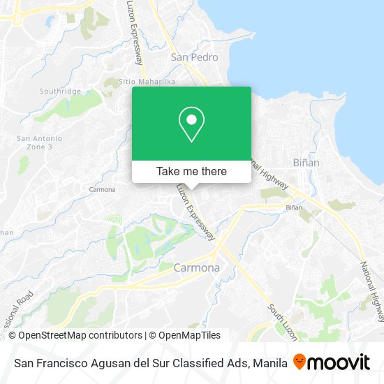 San Francisco Agusan del Sur Classified Ads map