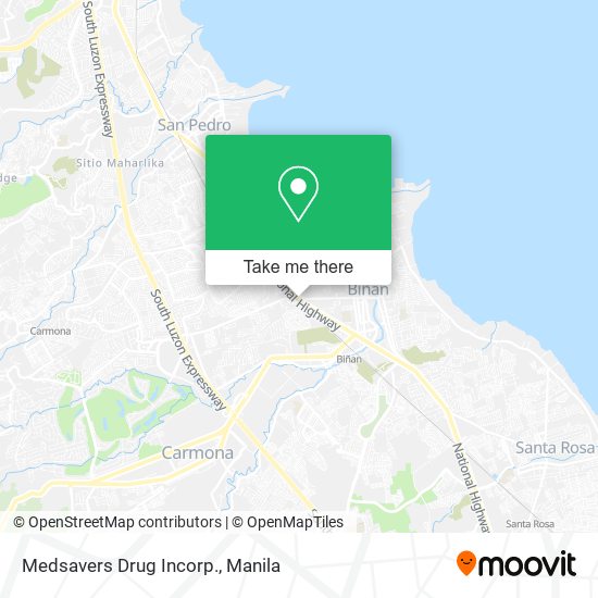 Medsavers Drug Incorp. map