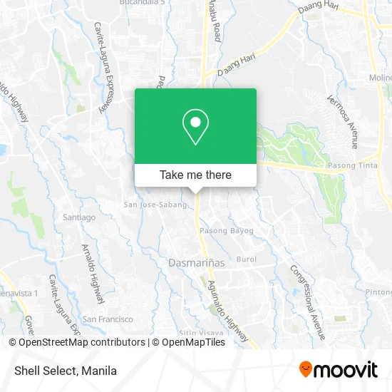 Shell Select map