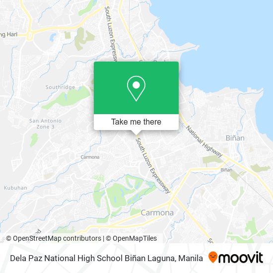 Dela Paz National High School Biñan Laguna map