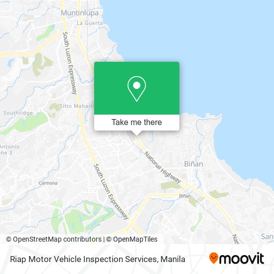 Riap Motor Vehicle Inspection Services map