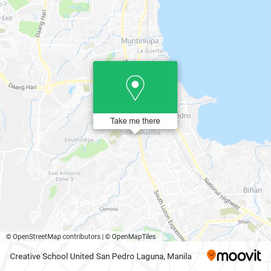 Creative School United San Pedro Laguna map