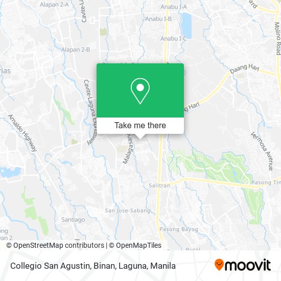 Collegio San Agustin, Binan, Laguna map