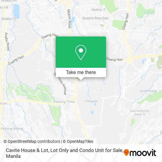 Cavite House & Lot, Lot Only and Condo Unit for Sale map