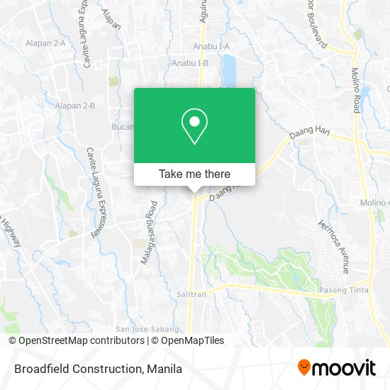 Broadfield Construction map