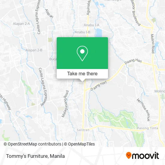 Tommy's Furniture map