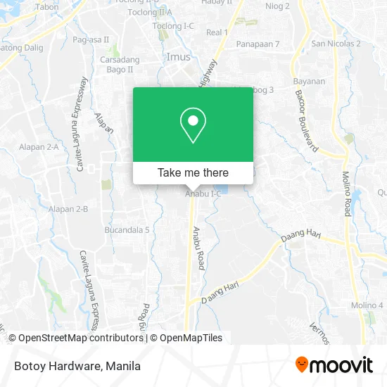 Botoy Hardware map