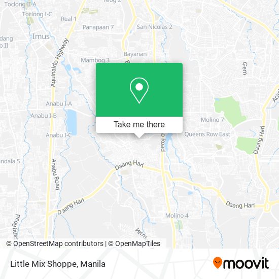 Little Mix Shoppe map