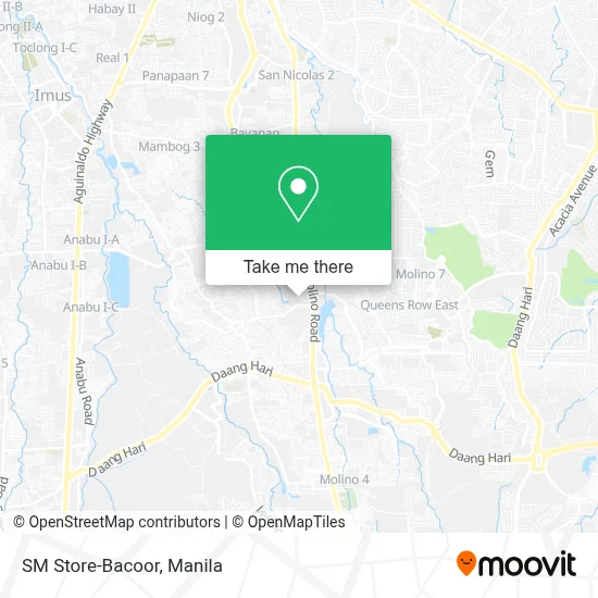 SM Store-Bacoor map