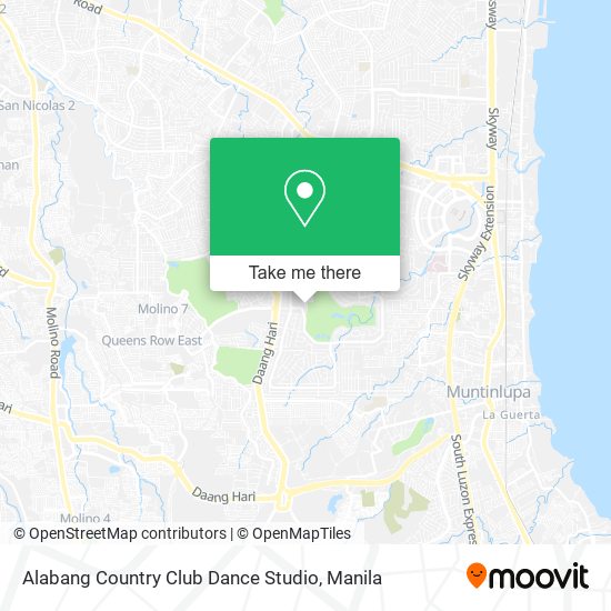 Alabang Country Club Dance Studio map