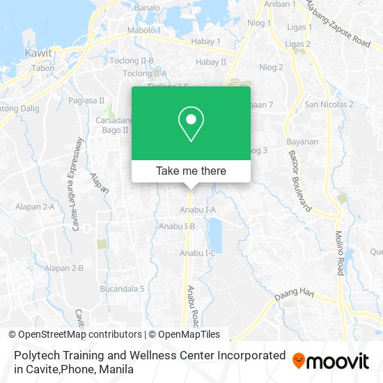 Polytech Training and Wellness Center Incorporated in Cavite,Phone map