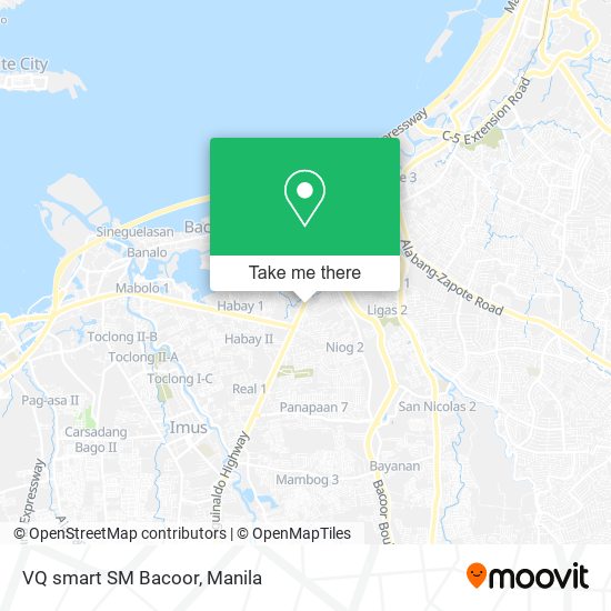 VQ smart SM Bacoor map