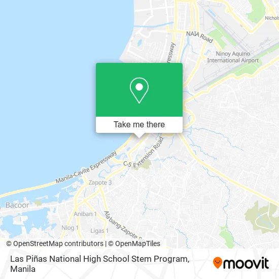 Las Piñas National High School Stem Program map