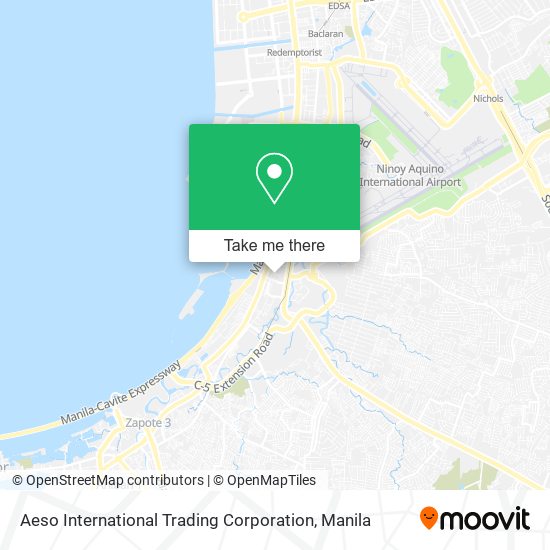 Aeso International Trading Corporation map