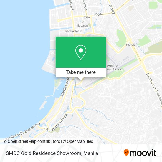 SMDC Gold Residence Showroom map