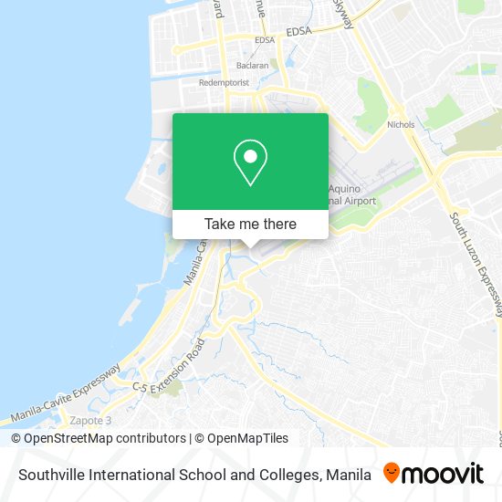 Southville International School and Colleges map