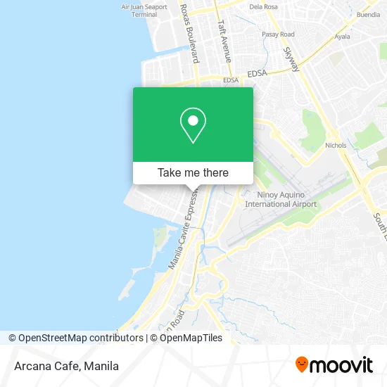 Arcana Cafe map