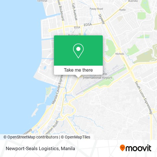 Newport-Seals Logistics map