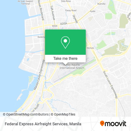 Federal Express Airfreight Services map