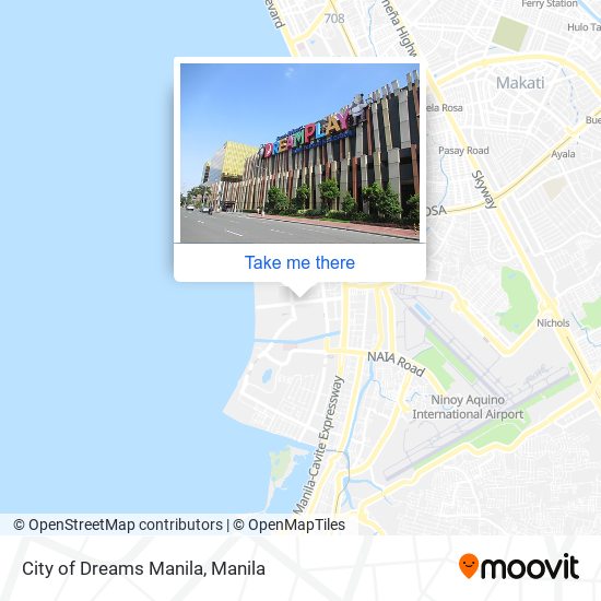 City of Dreams Manila map
