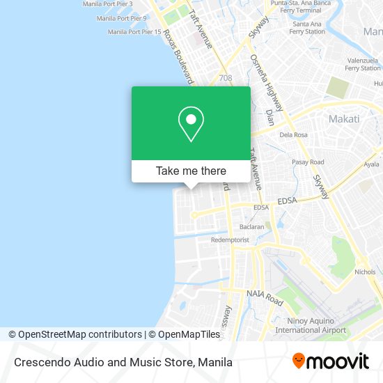 Crescendo Audio and Music Store map