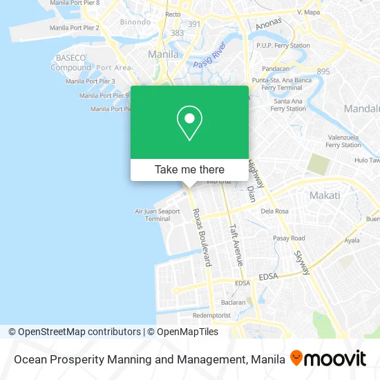 Ocean Prosperity Manning and Management map