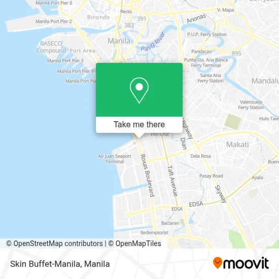 Skin Buffet-Manila map
