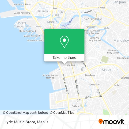 Lyric Music Store map