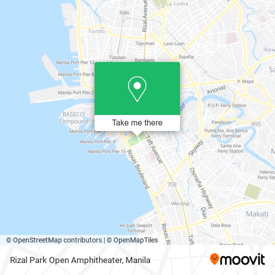 Rizal Park Open Amphitheater map