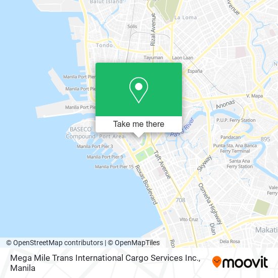 Mega Mile Trans International Cargo Services Inc. map