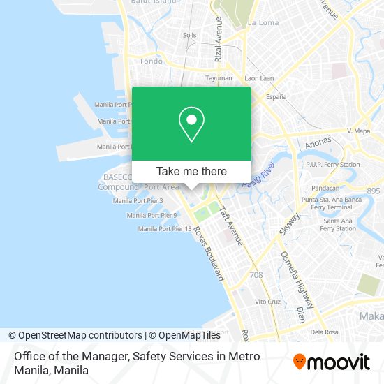 Office of the Manager, Safety Services in Metro Manila map