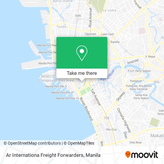 Ar Internationa Freight Forwarders map