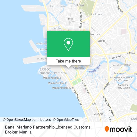Banal Mariano Partnership,Licensed Customs Broker map