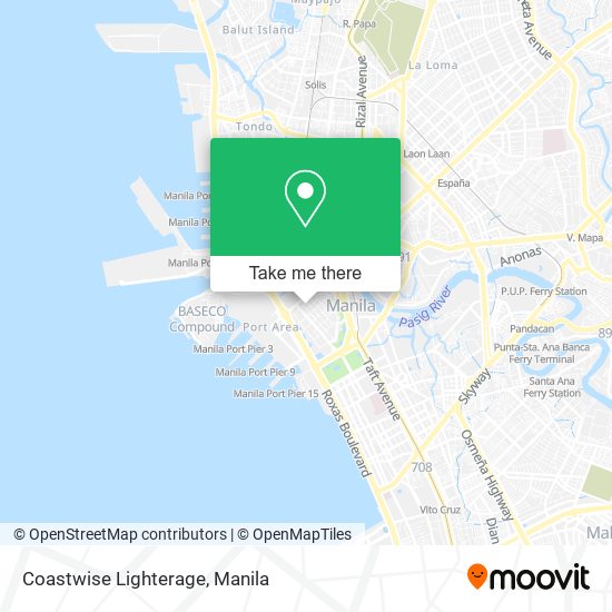Coastwise Lighterage map