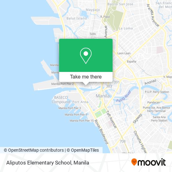 Aliputos Elementary School map