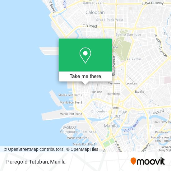 Puregold Tutuban map