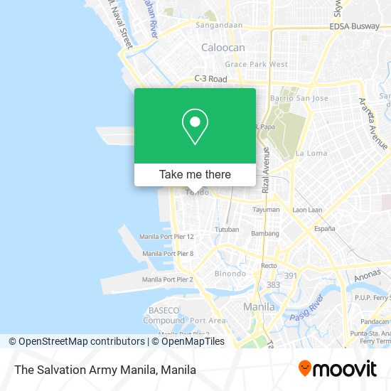The Salvation Army Manila map