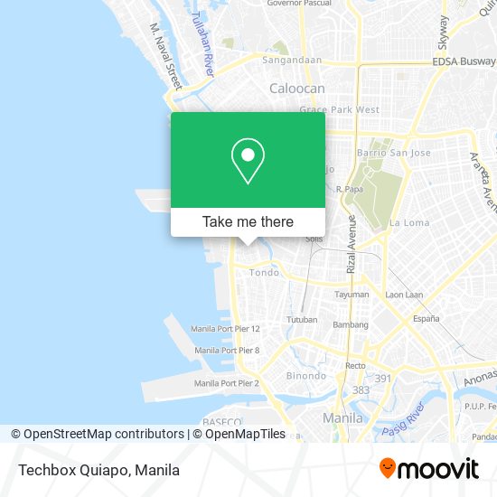 Techbox Quiapo map