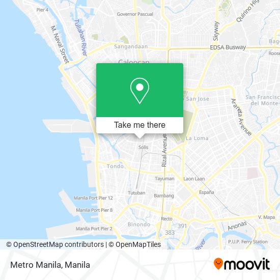 Metro Manila map