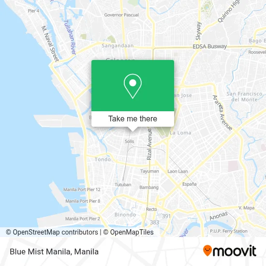 Blue Mist Manila map