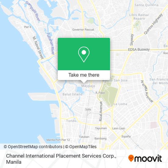 Channel International Placement Services Corp. map
