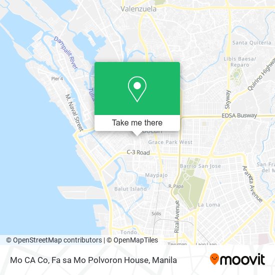 Mo CA Co, Fa sa Mo Polvoron House map