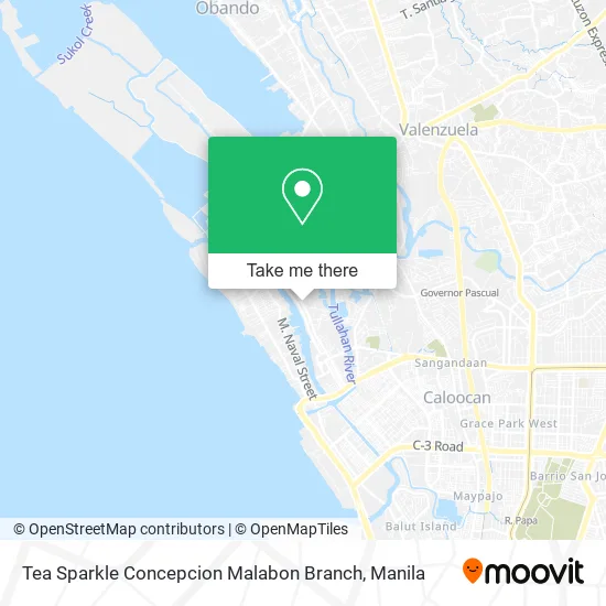 Tea Sparkle Concepcion Malabon Branch map